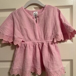 Gerber Pink Eyelet Kids Blouse